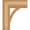 Ekena Millwork Thorton Block Rough Sawn Bracket w/ Offset Brace, Western Red Cedar, 8"W x 20"D x 24"H BKT0806X20X24THR05RWR - alternate 3